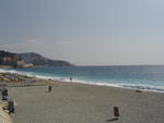 Beach i walked along in Nice- France