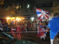 one of the neighborhood evening carnivale parades